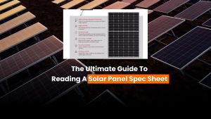 how to read solar panel spec sheet