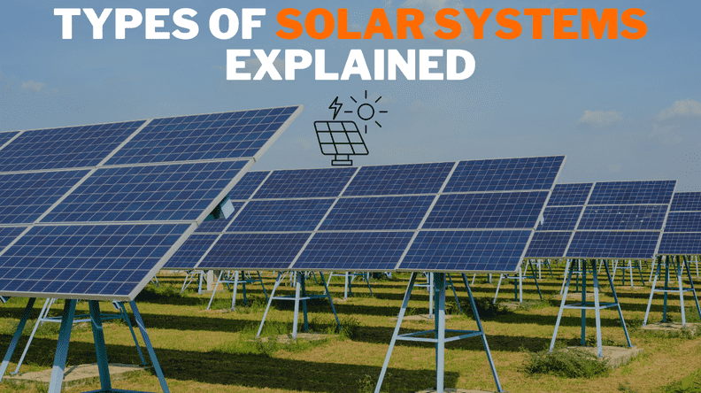 Overview of the different types of solar power systems including grid-tie, off-grid, and backup solar systems for various energy needs.